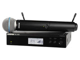 Shure BLX24R/B58-H11 Vocal System with (1) BLX4R Rack Mount Wireless Receiver and (1) BLX2 Handheld Transmitter with BETA 58 Microphone