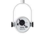 Shure MV7+-W XLR/USB Speech Microphone, White