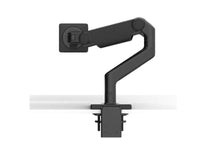 Humanscale M81M33CBB2DNA M8.1 Monitor Arm with M/Connect 3 Pro Dock and Clamp Mount, Crossbar for Dual Monitors, Black with Black Trim