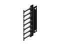 Chatsworth 40970-707 Vertical Cabling Section for CUBE-iT Cabinet; 7U; Pair; Black