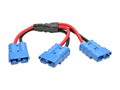 Eaton Tripp Lite 48VDCSPLITTER Y Splitter Cable for Select Battery Packs, Blue 175A DC Connectors, 1 ft. (0.3 m)