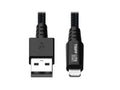 Eaton Tripp Lite M100-006-GY-MAX Heavy-Duty USB-A to Lightning Sync/Charge Cable, UHMWPE and Aramid Fibers, MFi Certified - 6 ft. (1.83 m)
