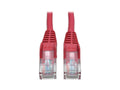 Eaton Tripp Lite N001-010-RD Cat5e 350 MHz Snagless Molded (UTP) Ethernet Cable (RJ45 M/M), PoE - Red, 10 ft. (3.05 m)