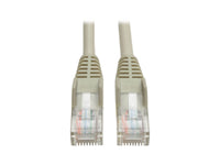 Eaton Tripp Lite N001-012-GY Cat5e 350 MHz Snagless Molded (UTP) Ethernet Cable (RJ45 M/M), PoE - Gray, 12 ft. (3.66 m)