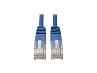 Eaton Tripp Lite N002-003-BL Cat5e 350 MHz Molded (UTP) Ethernet Cable (RJ45 M/M), PoE - Blue, 3 ft. (0.91 m)