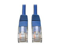 Eaton Tripp Lite N002-015-BL Cat5e 350 MHz Molded (UTP) Ethernet Cable (RJ45 M/M), PoE - Blue, 15 ft. (4.57 m)