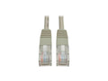 Eaton Tripp Lite N002-015-GY Cat5e 350 MHz Molded (UTP) Ethernet Cable (RJ45 M/M), PoE - Gray, 15 ft. (4.57 m)