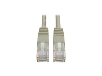 Eaton Tripp Lite N002-015-GY Cat5e 350 MHz Molded (UTP) Ethernet Cable (RJ45 M/M), PoE - Gray, 15 ft. (4.57 m)