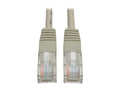 Eaton Tripp Lite N002-050-GY Cat5e 350 MHz Molded (UTP) Ethernet Cable (RJ45 M/M), PoE - Gray, 50 ft. (15.24 m)