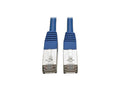 Eaton Tripp Lite N105-015-BL Cat5e 350 MHz Molded Shielded (STP) Ethernet Cable (RJ45 M/M), PoE, Blue, 15 ft. (4.57 m)
