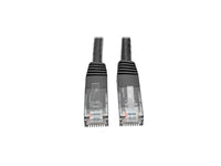 Eaton Tripp Lite N200-001-BK Cat6 Gigabit Molded (UTP) Ethernet Cable (RJ45 M/M), PoE, Black, 1 ft. (0.31 m)