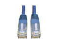 Eaton Tripp Lite N200-001-BL Cat6 Gigabit Molded (UTP) Ethernet Cable (RJ45 M/M), PoE, Blue, 1 ft. (0.31 m)
