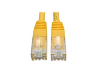 Eaton Tripp Lite N200-002-YW Cat6 Gigabit Molded (UTP) Ethernet Cable (RJ45 M/M), PoE, Yellow, 2 ft. (0.61 m)