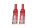 Eaton Tripp Lite N200-005-RD Cat6 Gigabit Molded (UTP) Ethernet Cable (RJ45 M/M), PoE, Red, 5 ft. (1.52 m)