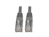 Eaton Tripp Lite N200-006-GY Cat6 Gigabit Molded (UTP) Ethernet Cable (RJ45 M/M), PoE, Gray, 6 ft. (1.83 m)