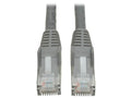 Eaton Tripp Lite N201-001-GY Cat6 Gigabit Snagless Molded (UTP) Ethernet Cable (RJ45 M/M), PoE, Gray, 1 ft. (0.31 m)