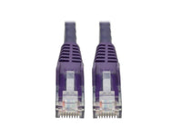 Eaton Tripp Lite N201-015-PU Cat6 Gigabit Snagless Molded (UTP) Ethernet Cable (RJ45 M/M), PoE, Purple, 15 ft. (4.57 m)