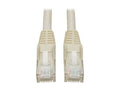 Eaton Tripp Lite N201-050-WH Cat6 Gigabit Snagless Molded (UTP) Ethernet Cable (RJ45 M/M), PoE, White, 50 ft. (15.24 m)
