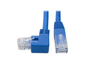 Eaton Tripp Lite N204-001-BL-LA Left-Angle Cat6 Gigabit Molded UTP Ethernet Cable (RJ45 Left-Angle M to RJ45 M), Blue, 1 ft. (0.31 m)