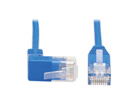 Eaton Tripp Lite N204-S05-BL-UP Up-Angle Cat6 Gigabit Molded Slim UTP Ethernet Cable (RJ45 Right-Angle Up M to RJ45 M), Blue, 5 ft. (1.52 m)