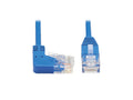 Eaton Tripp Lite N204-S15-BL-RA Right-Angle Cat6 Gigabit Molded Slim UTP Ethernet Cable (RJ45 Right-Angle M to RJ45 M), Blue, 15 ft. (4.57 m)