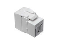 Eaton Tripp Lite N238-001-GY-TF Keystone Jack Cat6/Cat5e, RJ45, Shuttered, Dust Cap - Toolless, PoE/PoE+ Compliant, White, TAA