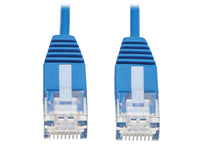 Eaton Tripp Lite N261-UR6N-BL Cat6a 10G Molded Ultra-Slim UTP Ethernet Cable (RJ45 M/M), Blue, 6-in. (15.24 cm)