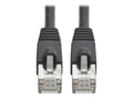Eaton Tripp Lite N262-002-BK Cat6a 10G Snagless Shielded STP Ethernet Cable (RJ45 M/M), PoE, Black, 2 ft. (0.61 m)