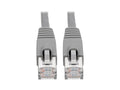 Eaton Tripp Lite N262-007-GY Cat6a 10G Snagless Shielded STP Ethernet Cable (RJ45 M/M), PoE, Gray, 7 ft. (2.13 m)