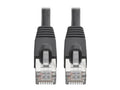 Eaton Tripp Lite N262-010-BK Cat6a 10G Snagless Shielded STP Ethernet Cable (RJ45 M/M), PoE, Black, 10 ft. (3.05 m)