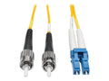 Eaton Tripp Lite N368-50M Duplex Singlemode 9/125 Fiber Patch Cable (LC/ST), 50 m (164 ft.)