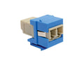 Eaton Tripp Lite N455-000-BL-KJ Duplex Multimode Fiber Coupler, Keystone Jack - LC to LC, Blue