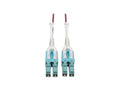 Eaton Tripp Lite N821-05M-MG-T 10G Duplex Multimode 50/125 OM4 LSZH Fiber Optic Cable (LC/LC), Push/Pull Tabs, Magenta, 5 m
