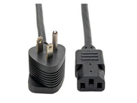 Eaton Tripp Lite P006-006-515MF Piggyback Extension Cord, NEMA 5-15P/5-15R to C13 - 13A, 125V, 16 AWG, 6 ft. (1.83 m), Black