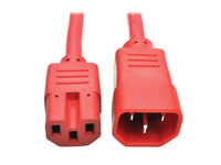 Eaton Tripp Lite P018-003-ARD Power Cord C14 to C15 - Heavy-Duty, 15A, 250V, 14 AWG, 3 ft. (0.91 m), Red