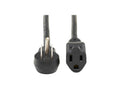 Eaton Tripp Lite P024-006-15D Power Extension Cord, Right-Angle NEMA 5-15P to NEMA 5-15R - Heavy-Duty, 15A, 120V, 14 AWG, 6 ft. (1.83 m)