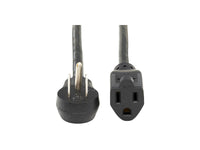 Eaton Tripp Lite P024-006-15D Power Extension Cord, Right-Angle NEMA 5-15P to NEMA 5-15R - Heavy-Duty, 15A, 120V, 14 AWG, 6 ft. (1.83 m)