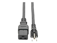Eaton Tripp Lite P034-008 Computer Power Cord, C19 to NEMA 5-15P - Heavy-Duty, 15A, 125V, 14 AWG, 8 ft. (2.43 m), Black