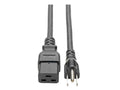 Eaton Tripp Lite P034-010 Computer Power Cord, C19 to NEMA 5-15P - Heavy-Duty, 15A, 125V, 14 AWG, 10 ft. (3.05 m), Black
