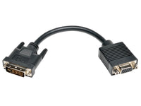 Eaton Tripp Lite P120-08N DVI to VGA Adapter Cable (DVI-I Dual-Link to HD15 M/F), 8 in. (20.3 cm)
