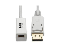 Eaton Tripp Lite P134-06N-MDP DisplayPort to Mini DisplayPort Adapter Video Converter , 4K 60 Hz (M/F), 6 in. (15.2 cm)