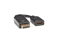 Eaton Tripp Lite P136-000 DisplayPort to HDMI Video Adapter Video Converter (M/F), HDCP, Black, 6 in. (15 cm)