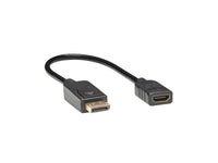 Eaton Tripp Lite P136-001 DisplayPort to HDMI Video Adapter Video Converter (M/F), HDCP, Black, 1 ft