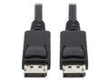 Eaton Tripp Lite P580-006 DisplayPort Cable with Latching Connectors, 4K 60 Hz (M/M), Black, 6 ft. (1.83 m)