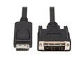 Eaton Tripp Lite P581-010 DisplayPort to DVI Adapter Cable (DP with Latches to DVI-D Single Link M/M), 10 ft. (3.1 m)