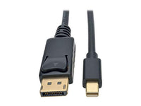 Eaton Tripp Lite P583-006-BK Mini DisplayPort to DisplayPort Adapter Cable, 4K 60 Hz (M/M), DP Latching Connector, Black, 6 ft. (1.8 m)