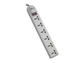 Eaton Tripp Lite SUPER6OMNIB Protect It 230V 6-Universal Outlet Surge Protector, 1.8M Cord, British Plug, 750 Joules