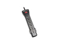 Eaton Tripp Lite SUPER7B Protect It 7-Outlet Surge Protector, 7 ft. Cord with Right-Angle Plug, 2160 Joules, Diagnostic LEDs