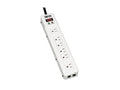 Eaton Tripp Lite TLM626TEL15 Protect It Surge Protector with 6 Right-Angle Outlets, 15 ft. (4.57 m) Cord, 1340 Joules, Tel/Modem Protection