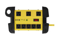 Eaton Tripp Lite TLM812SA Protect It 8-Outlet Industrial Safety Surge Protector, 12 ft. Cord, 1500 Joules, Cord Wrap, Hang Holes